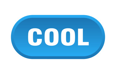 cool button. rounded sign on white background