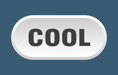 cool button. rounded sign on white background