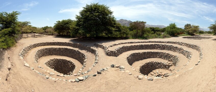 Cantalloc Aqueduct in Nazca or Nasca in Peru