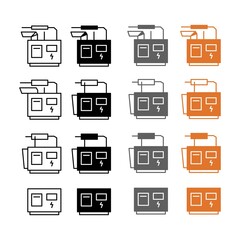 Generator machine icon pack