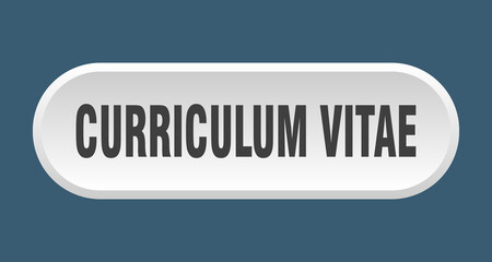 curriculum vitae button. rounded sign on white background