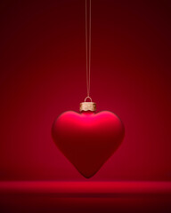 Red heart, Christmas decoration