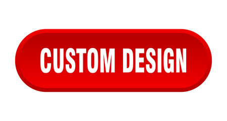 custom design button. rounded sign on white background