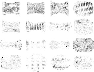 Grunge post Stamps Collection, Circles. Banners, Insignias , Logos, Icons, Labels and Badges Set . vector distress textures.blank shapes.