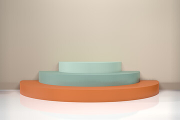 3D rendering of empty display stand