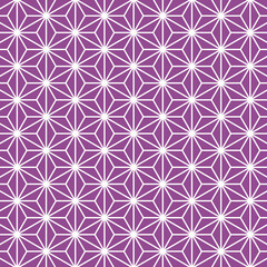 麻の葉模様　紫　3