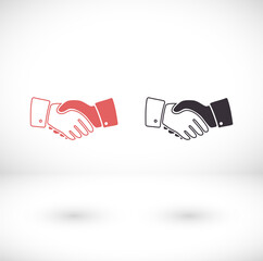 Handshake, deal,Vector Vector  partnership icon in trendy flat style design. Vector Vector graphic illustration. Suitable for website design, logo, app, and ui. EPS