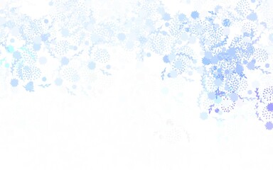 Light Gray vector natural background with flowers