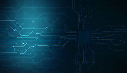 Abstract futuristic circuit board Illustration high computer technology background. Hi-tech digital technology concept.Circuit board pattern for technology background
