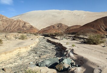 Cerro Blanco sand dune near Nasca or Nazca town in Peru
