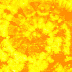Abstract Dye. Hippie Swirl Texture. Orange Color 