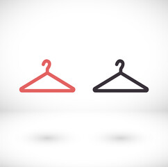 Clothes Hanger Icon Vector Illustration Logo Template Isolated Icon Vector on White Background Icon Vector.