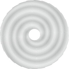 Lines in Circle Form for comic books . Explosion background . Vector Illustration .Technology round Logo . Circular Design element . Abstract Geometric shape . Sunburst .