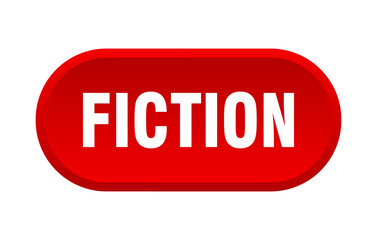 fiction button. rounded sign on white background