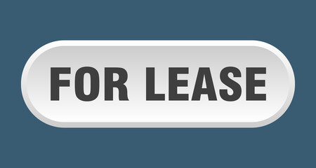 for lease button. rounded sign on white background