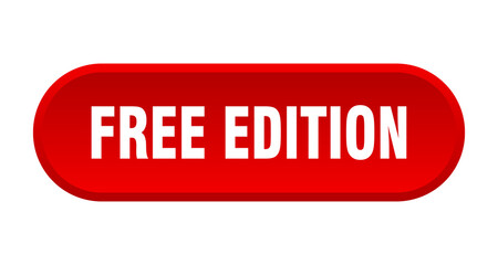 free edition button. rounded sign on white background