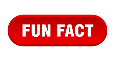 fun fact button. rounded sign on white background