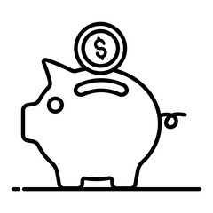 
Editable flat style of banking on bitcoin icon
