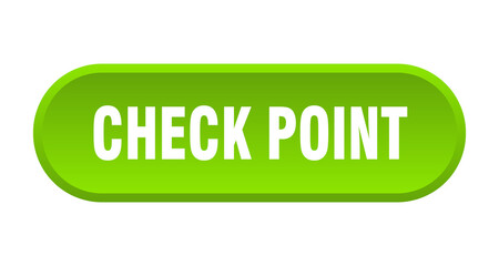 check point button. rounded sign on white background