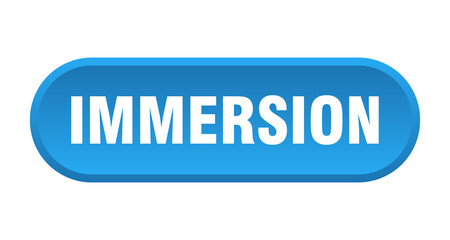 immersion button. rounded sign on white background