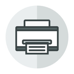 printer icon vector illustration