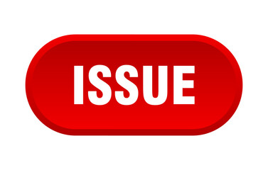 issue button. rounded sign on white background