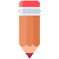 Pencil vector cartoon illustration isolated on a white background.