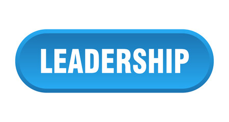 leadership button. rounded sign on white background