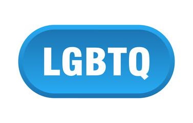 lgbtq button. rounded sign on white background