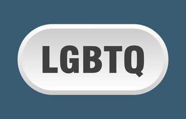 lgbtq button. rounded sign on white background