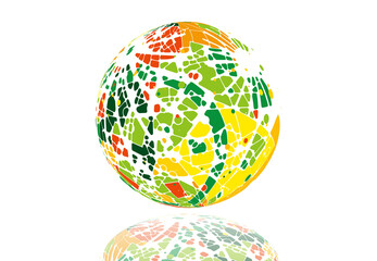 イラスト　球体　イメージ