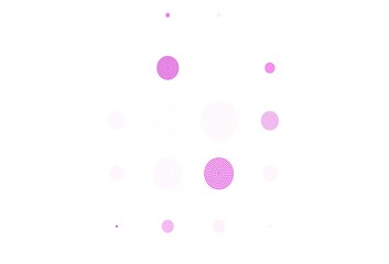 Light Pink vector layout with circle shapes.