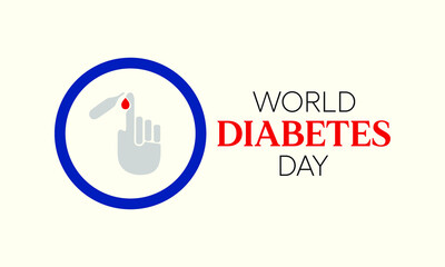 Vector illustration on the theme of World Diabetes day observed each year on November 14th across the globe.