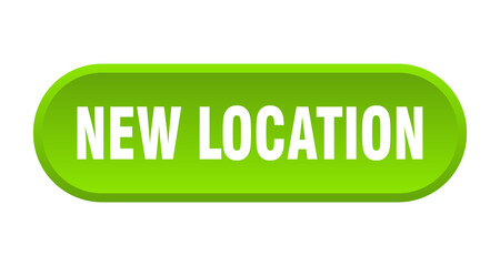 new location button. rounded sign on white background