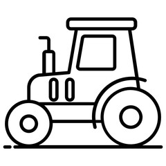 
Flat tractor icon design, agriculture machine 
