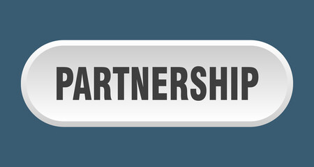 partnership button. rounded sign on white background
