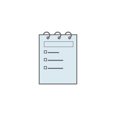 Notebook,diary, note vector flat icon in EPS .