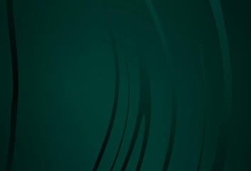 Dark Green vector layout with bent lines.