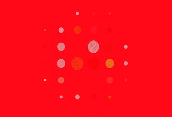 Light Green, Red vector pattern with spheres.