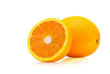 Orange fruit isolated on white background