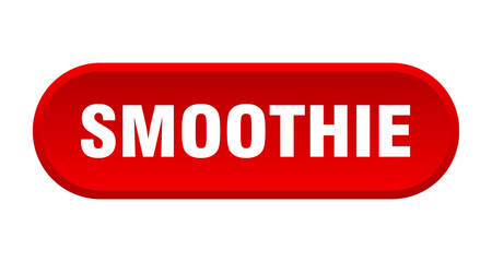 smoothie button. rounded sign on white background