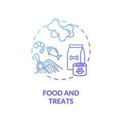 Food and treats concept icon. Dogs day camp services ideas. Most loved puppy meat snacks. Tasty foods with vitamins idea thin line illustration. Vector isolated outline RGB color drawing