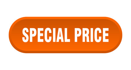 special price button. rounded sign on white background