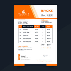 professional and modern business invoice template premium vector format