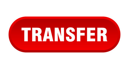 transfer button. rounded sign on white background