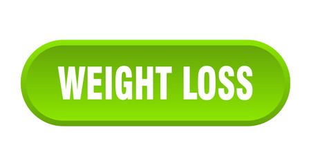 weight loss button. rounded sign on white background