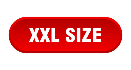 xxl size button. rounded sign on white background