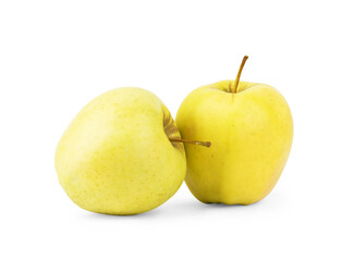 Perfect Fresh Green Apple Isolated on White Background in Full Depth of Field with Clipping Path.