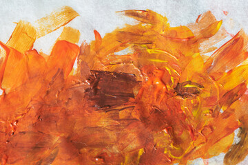 Acrylic colors on paper background