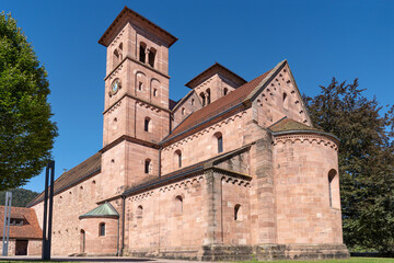 Fototapeta na wymiar Ehemalige Klosterkirche in Klosterreichenbach, Ortsteil von Baiersbronn im Schwarzwald, Deutschland